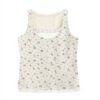 Cute Ditsy Floral Tank Top With Lace Trim