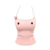3D Bow Tank Top — Pink