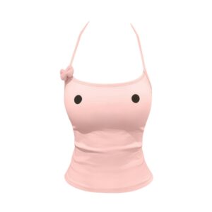 3D Bow Tank Top — Pink
