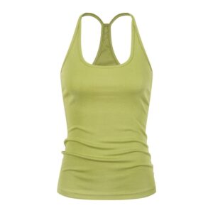 Versatile & Slimming Fitted Sports Tank Top — Green