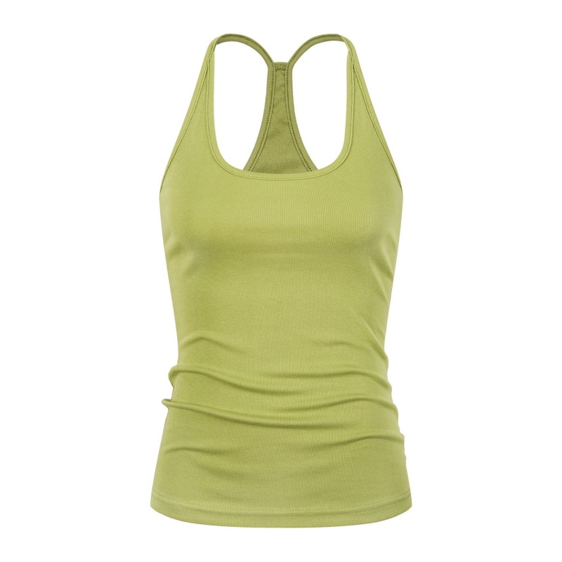 Versatile & Slimming Fitted Sports Tank Top — Green